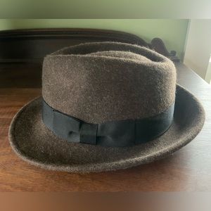 Sunday Afternoons XL brown wool trilby fedora EUC